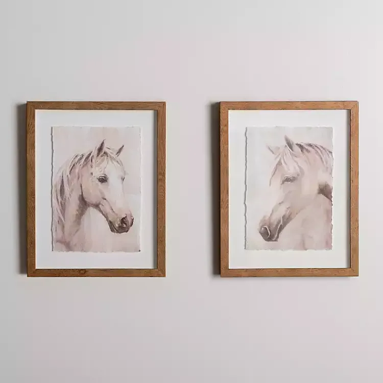 Framed Art-Kirklands Home Horse Buddies Framed Art Prints, Set of 2