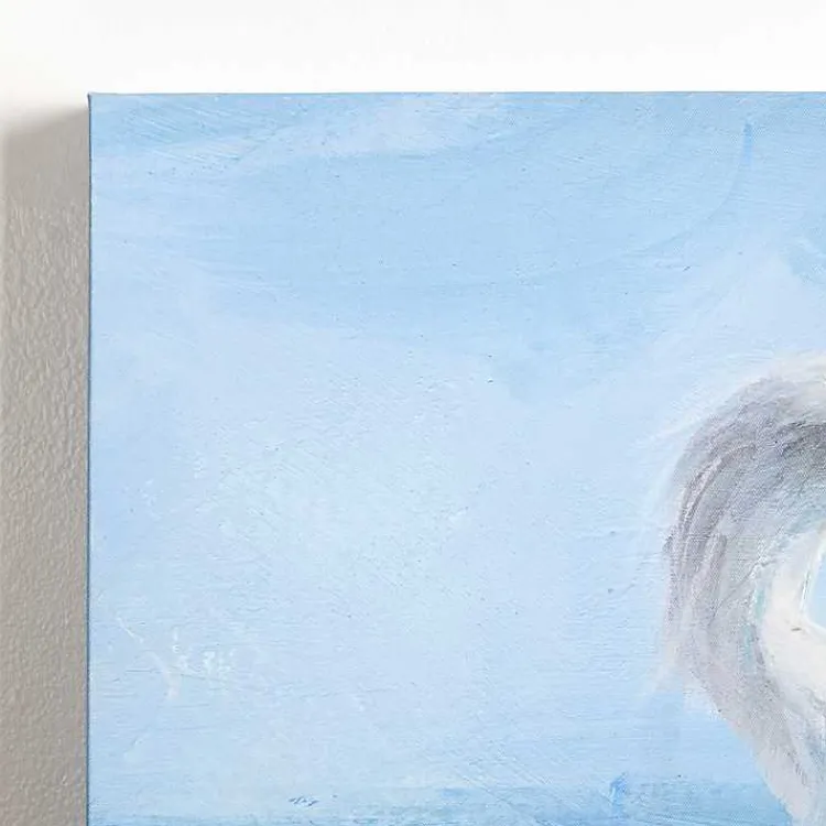 Canvas Art-Kirklands Home Seaside Egret Canvas Art Prints, Set of 2