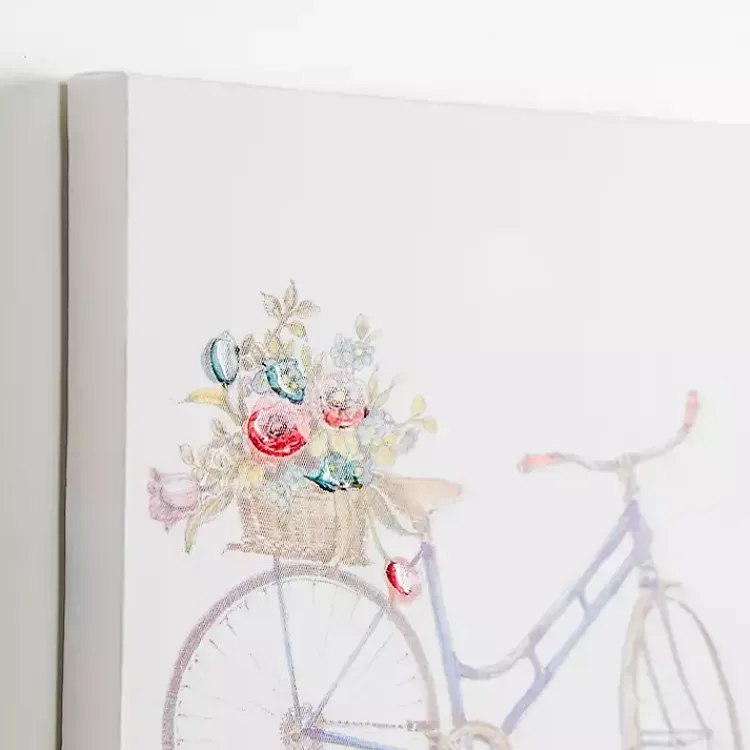 Canvas Art-Kirklands Home Spring Bicycles Canvas Art Prints, Set of 2
