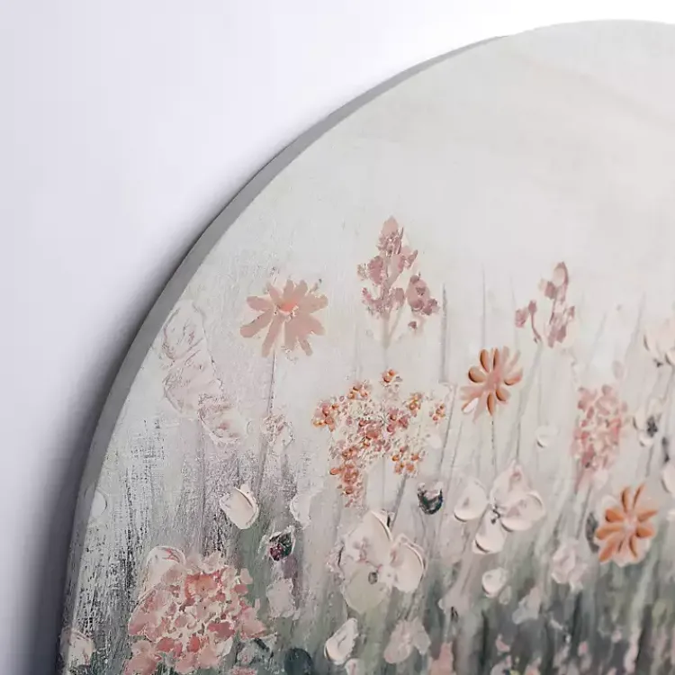 Canvas Art-Kirklands Home Pink Floral Meadow Arch Canvas Art Print