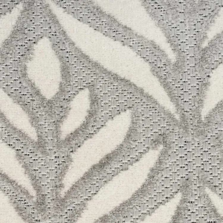 Outdoor Rugs-Kirklands Home Aloha Ash Botanical Indoor/Outdoor Area Rug, 3x5