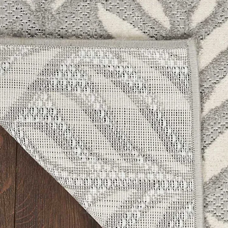 Outdoor Rugs-Kirklands Home Aloha Ash Botanical Indoor/Outdoor Area Rug, 9x12