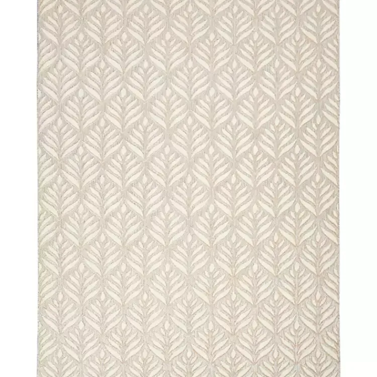 Outdoor Rugs-Kirklands Home Aloha Ivory Botanical Indoor/Outdoor Area Rug, 3x5