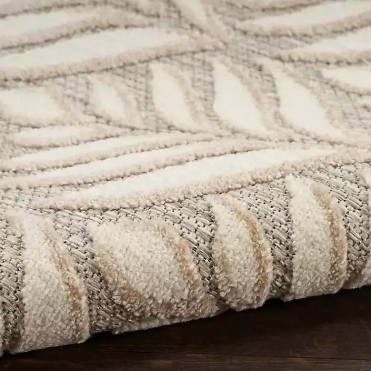 Outdoor Rugs-Kirklands Home Aloha Ivory Botanical Indoor/Outdoor Area Rug, 3x5