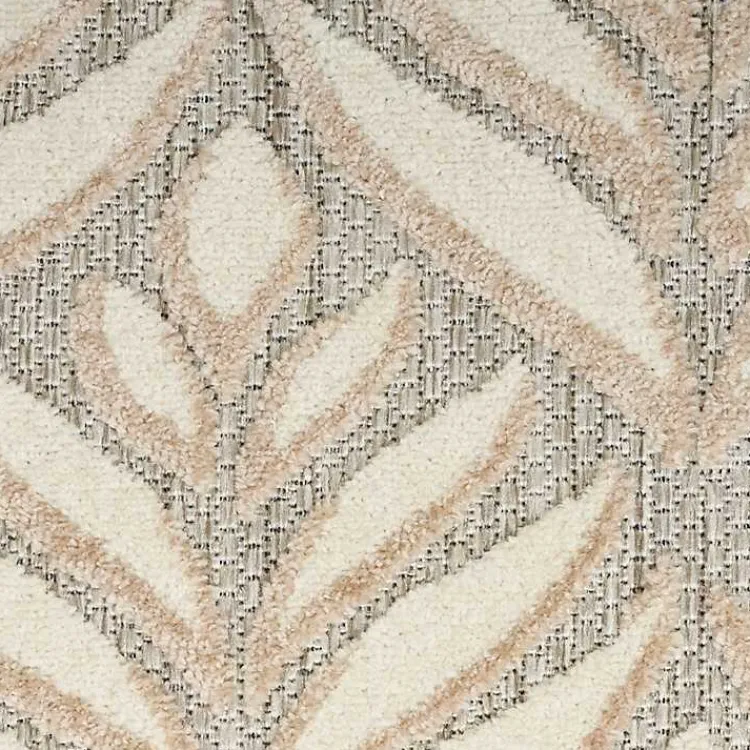 Outdoor Rugs-Kirklands Home Aloha Ivory Botanical Indoor/Outdoor Area Rug, 6x9