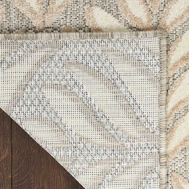 Outdoor Rugs-Kirklands Home Aloha Ivory Botanical Indoor/Outdoor Area Rug, 6x9