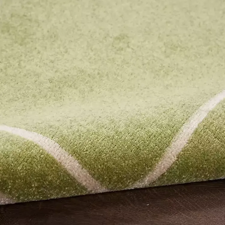 Outdoor Rugs-Kirklands Home Green Bordered Indoor/Outdoor Area Rug, 5x7