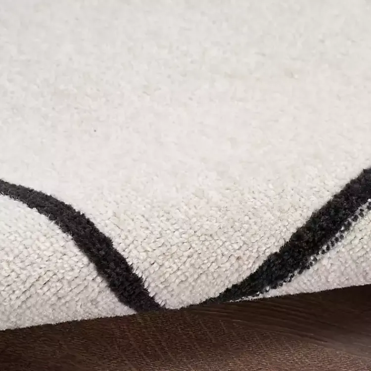 Outdoor Rugs-Kirklands Home Bordered Indoor/Outdoor Area Rug, 8x10 Ivory