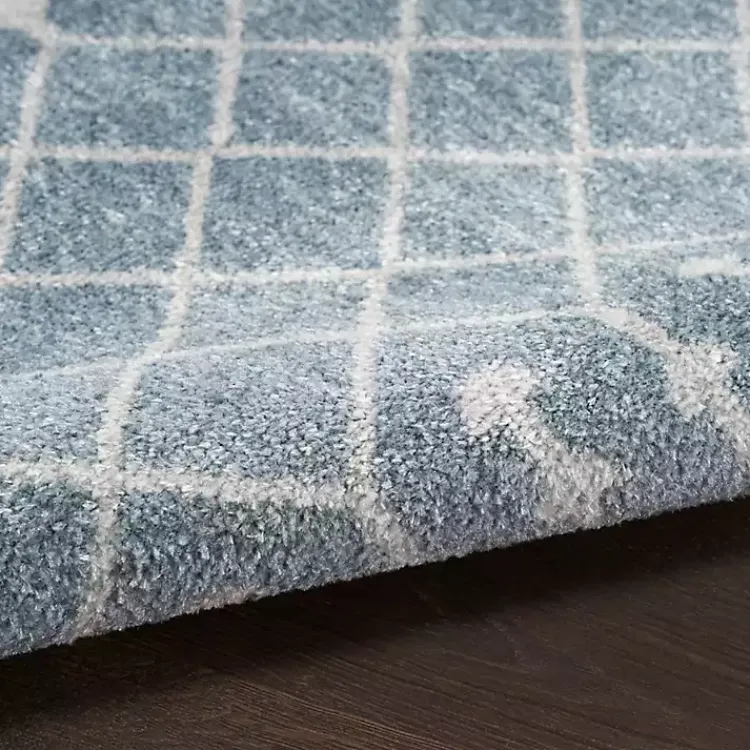 Area Rugs-Kirklands Home Light Moroccan Washable Area Rug, 4x6 Blue