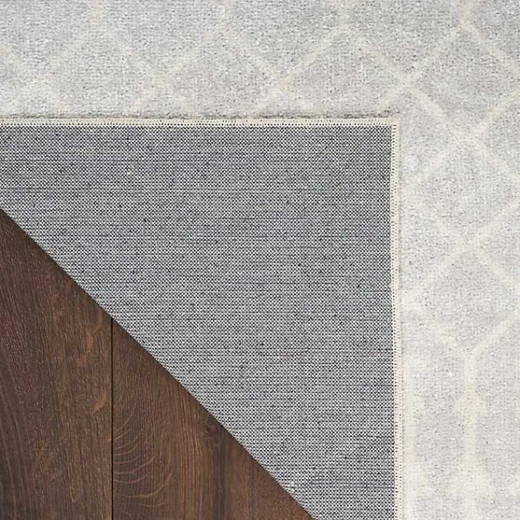 Area Rugs-Kirklands Home Light Moroccan Washable Runner, 2x8 Gray