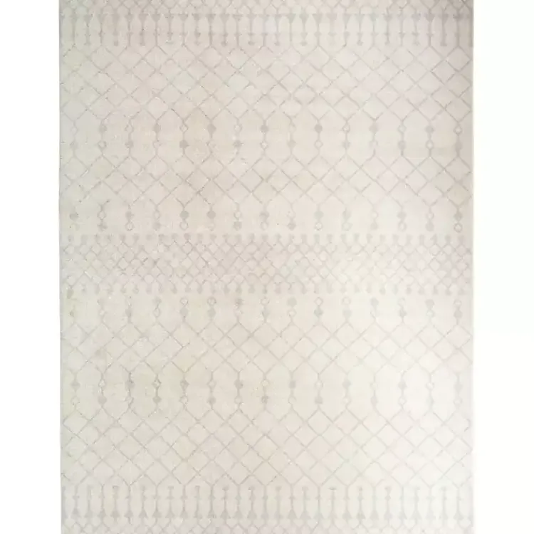 Area Rugs-Kirklands Home Moroccan Washable Area Rug, 7x10 Ivory