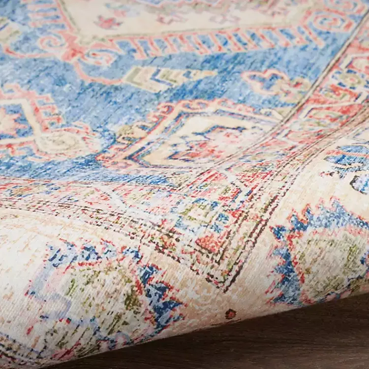 Area Rugs-Kirklands Home Fulton Vintage Medallion Runner, 2x7 Blue