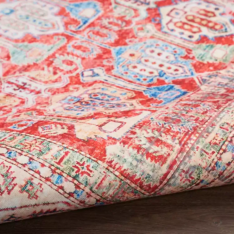 Area Rugs-Kirklands Home Fulton Traditional Area Rug, 5x7 Red