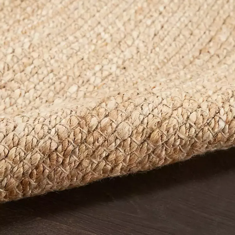 Area Rugs-Kirklands Home Natural Bleach Jute Reversible Area Rug, 4x6 Tan