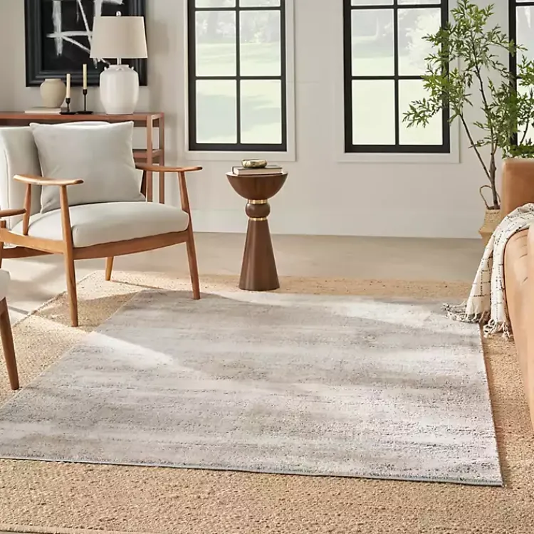 Area Rugs-Kirklands Home Natural Bleach Jute Reversible Area Rug, 5x7 Tan