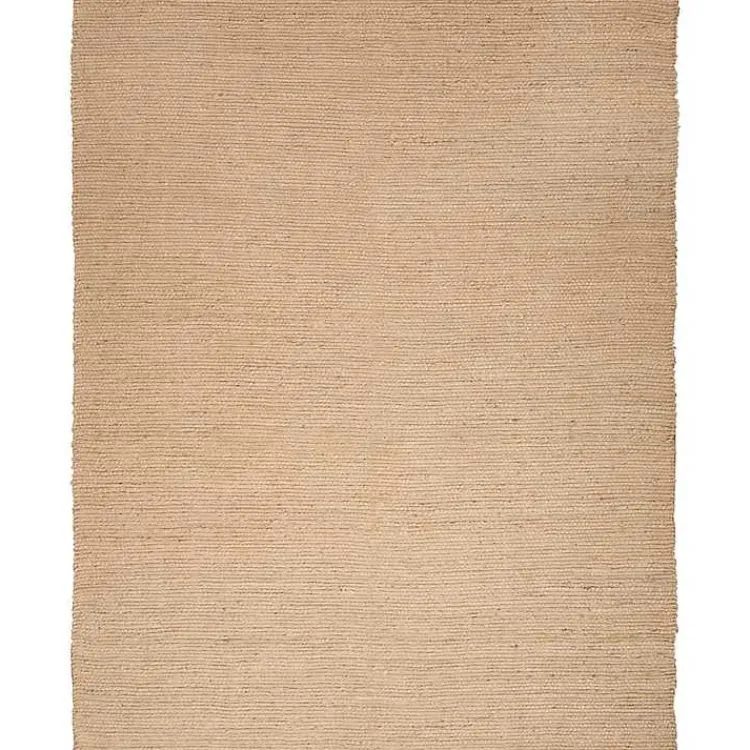 Area Rugs-Kirklands Home Natural Bleach Jute Reversible Area Rug, 8x10 Tan