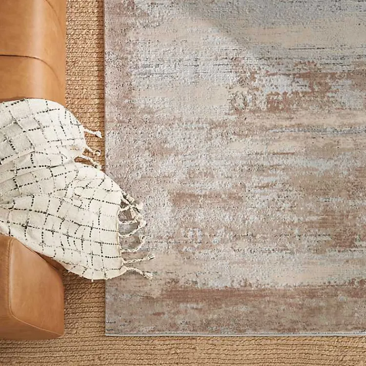 Area Rugs-Kirklands Home Natural Bleach Jute Reversible Area Rug, 8x10 Tan