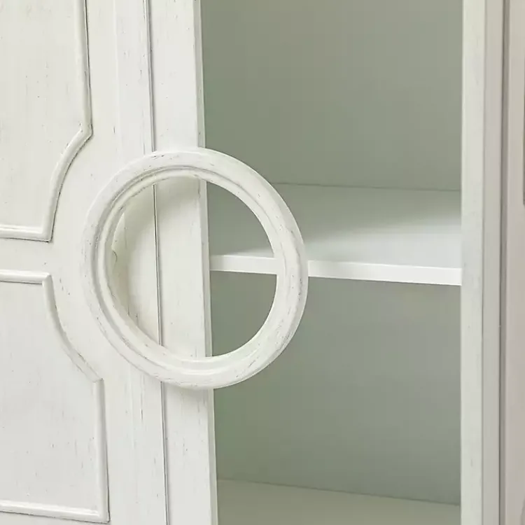 Cabinets & Sideboards-Kirklands Home Dietrich Wood 4-Door Sideboard White