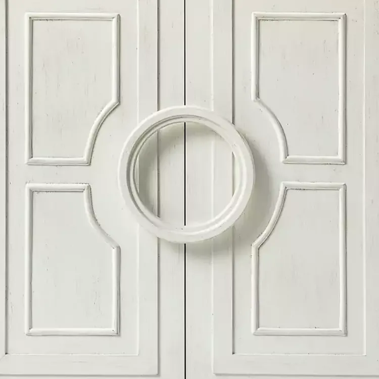 Cabinets & Sideboards-Kirklands Home Dietrich Wood 4-Door Sideboard White