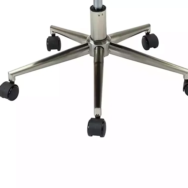 Office Furniture-Kirklands Home Espresso Tufted Faux Leather Swivel Office Chair Brown