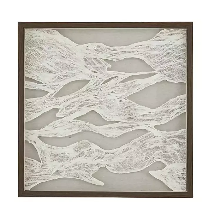 Wall Plaques-Kirklands Home Abstract Rice Paper Framed Wall Plaque
