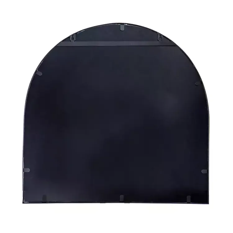 Decorative Mirrors-Kirklands Home Wide Arched Wall Mirror Black