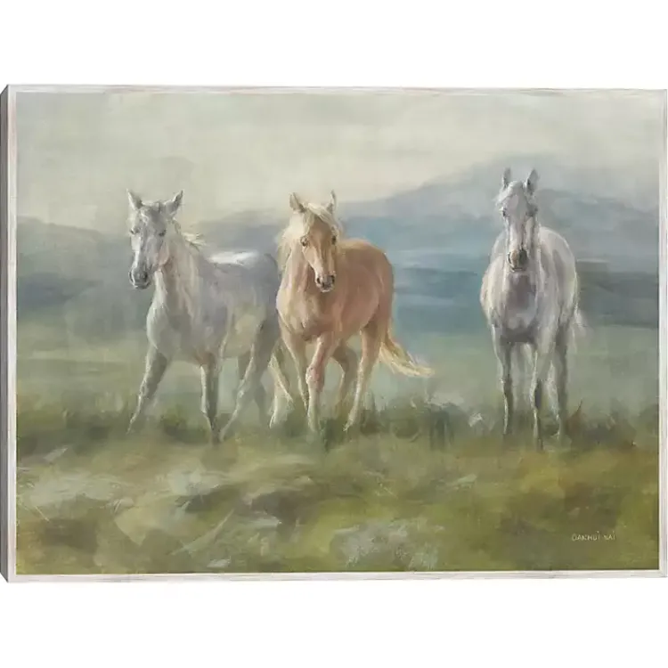 Canvas Art-Kirklands Home Rangeland Horses Framed Canvas Art Print