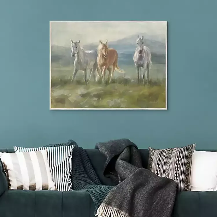 Canvas Art-Kirklands Home Rangeland Horses Framed Canvas Art Print