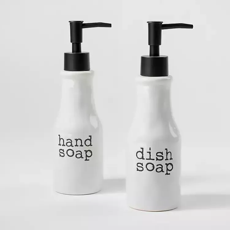 Kitchen Storage-Kirklands Home Dish and Hand 2-pc. Soap Dispenser Set