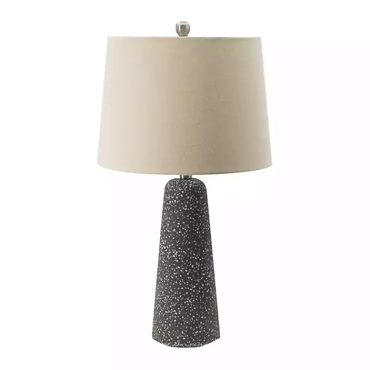 Table Lamps-Kirklands Home Gray Speckled Stone Table Lamp Tan