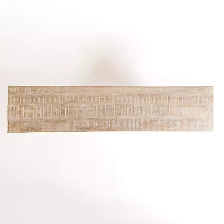 Cabinets & Sideboards-Kirklands Home Whitewashed Carri Glass Door Cabinet