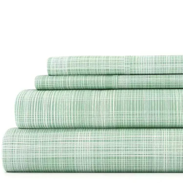 Bed Sheets-Kirklands Home Soft Thatch 3-pc. Twin Sheet Set Green