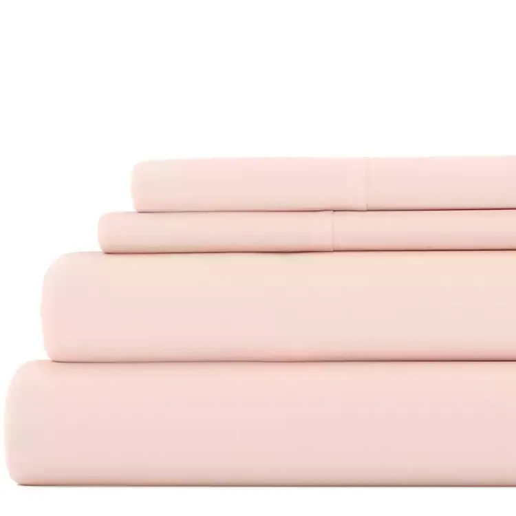 Bed Sheets-Kirklands Home Blush Ultra Soft 3-pc. Twin Sheet Set Pink