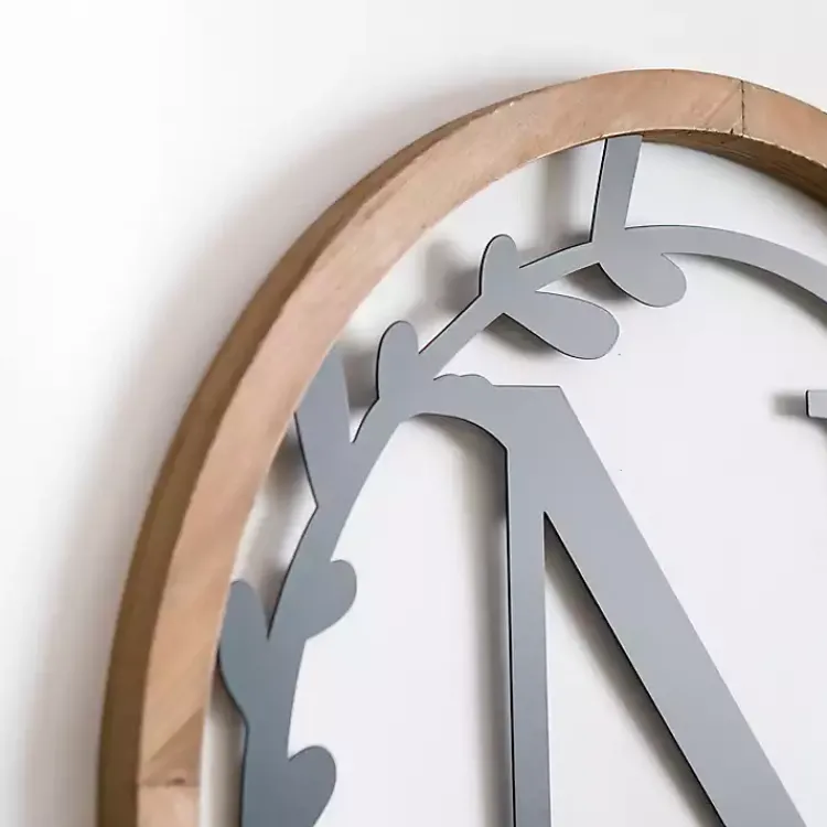 Monogram Wall Decor-Kirklands Home Wood and Metal Laurel N Plaque