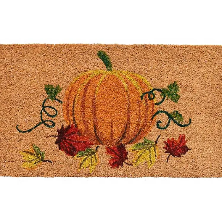 Doormats-Kirklands Home Fall Pumpkin Coir Doormat