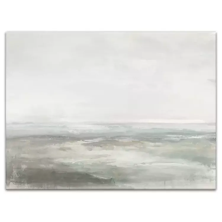 Canvas Art-Kirklands Home Abstract Seascape Canvas Art Print Gray