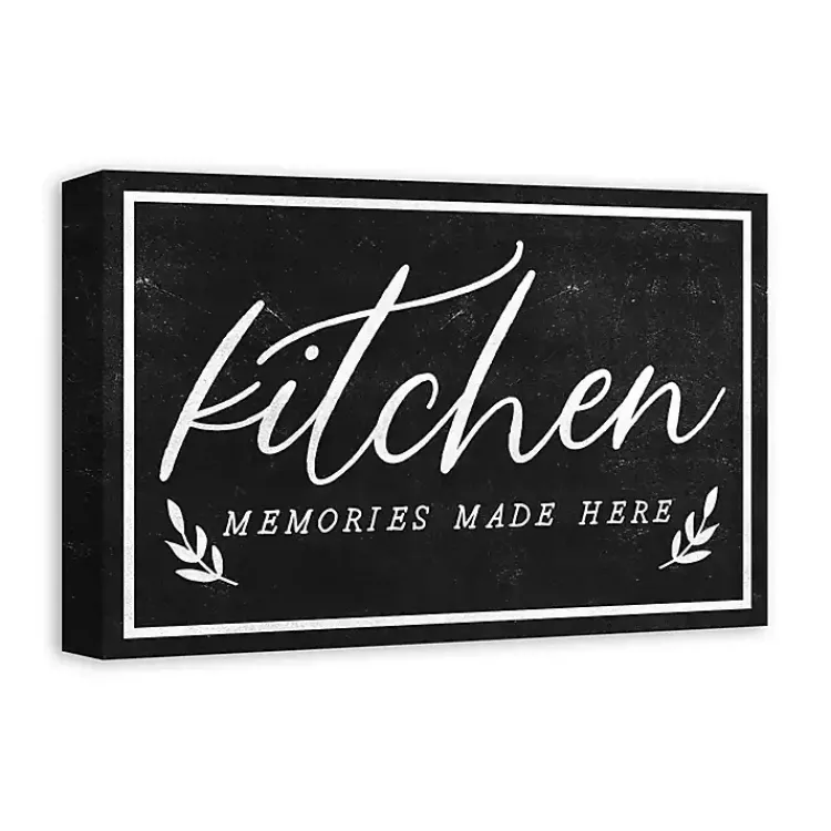 Wall Quotes & Signs-Kirklands Home Kitchen Memories Canvas Wall Plaque