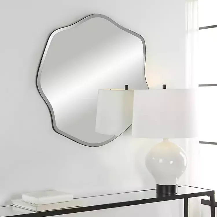 Decorative Mirrors-Kirklands Home Frameless Beveled Wavy Wall Mirror