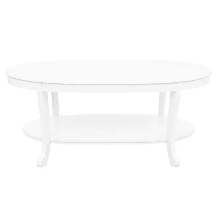 Coffee Tables-Kirklands Home Aubert Wood Coffee Table White