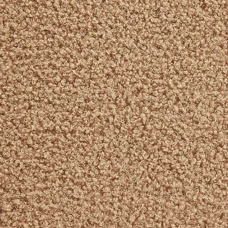 Benches & Ottomans-Kirklands Home Camel Sherpa & Pine Recgle Storage Ottoman Tan