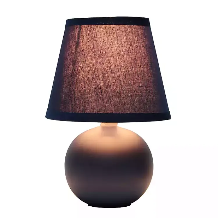 Table Lamps-Kirklands Home Petite Orb Ceramic Table Lamp Blue