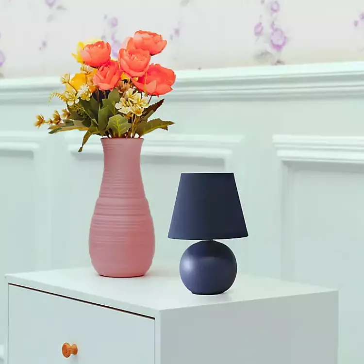 Table Lamps-Kirklands Home Petite Orb Ceramic Table Lamp Blue