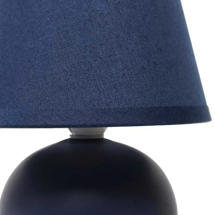 Table Lamps-Kirklands Home Petite Orb Ceramic Table Lamp Blue
