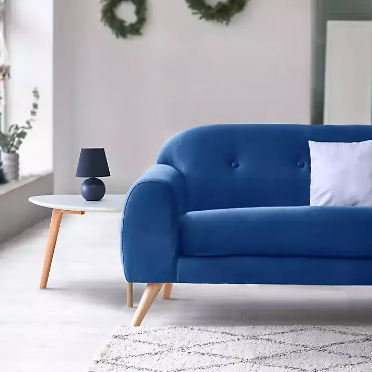 Table Lamps-Kirklands Home Petite Orb Ceramic Table Lamp Blue