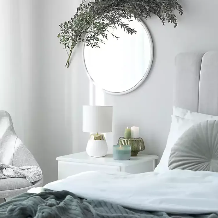 Table Lamps-Kirklands Home and Metallic Gold 4-Touch Table Lamp White