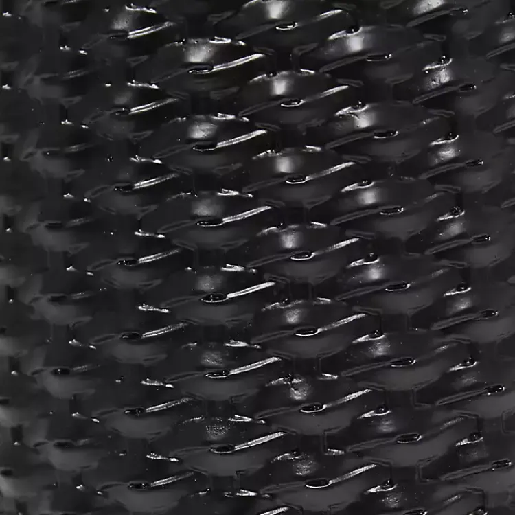 Table Lamps-Kirklands Home Purled Ceramic Table Lamp Black