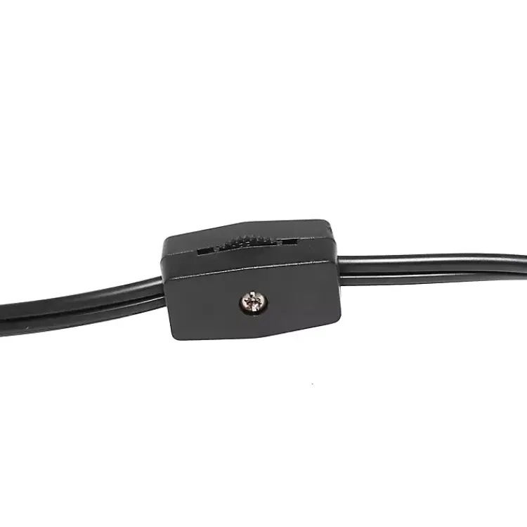 Table Lamps-Kirklands Home Purled Ceramic Table Lamp Black