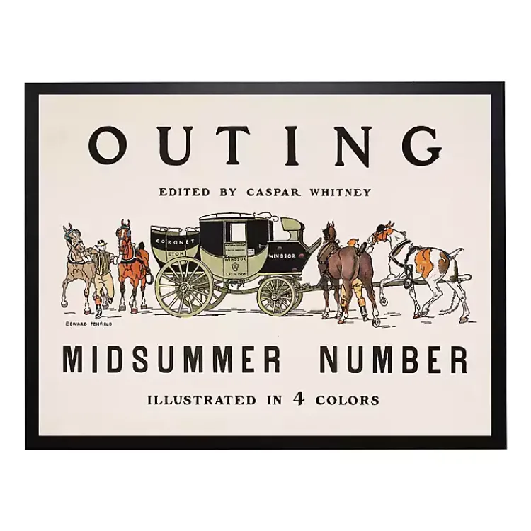 Framed Art-Kirklands Home Vintage Midsummer Magazine Cover Framed Wall Art