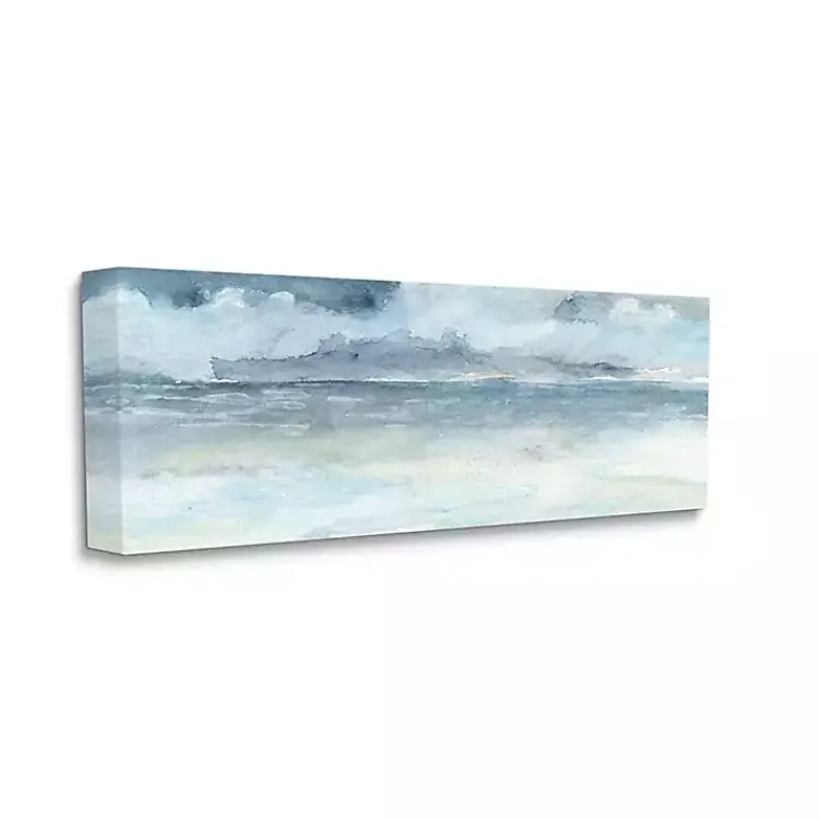 Canvas Art-Kirklands Home Cloudy Ocean Waves Canvas Art Print, 40x17 in.