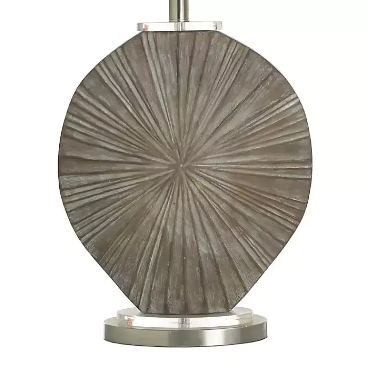 Table Lamps-Kirklands Home Brushed Brown Shell Table Lamp Gray